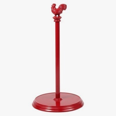 Engrossing Red Paper Towel Holder