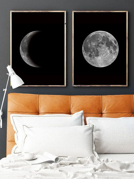 Home Decorating Ideas Bedroom Custom Moon Wall Art