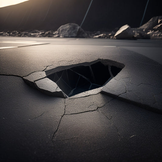 A dramatic, high-contrast image of a cracked, worn concrete surface beside a pristine, protected area shielded by a transparent, futuristic CreteDefender P2 coating, set against a dark, gritty urban backdrop.