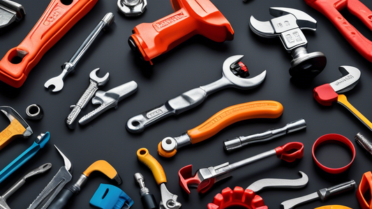 Create an image of a toolbox filled with essential plumbing tools such as a pipe wrench, plunger, pipe cutter, and adjustable wrench, all neatly organized and ready for use.