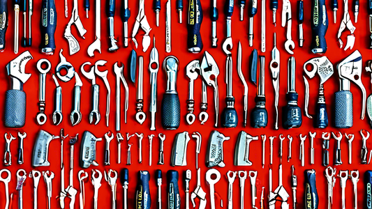 Create an image of a diverse set of high-quality tools arranged neatly on a workbench, showcasing a variety of essentials for home renovation such as hammers, screwdrivers, wrenches, measuring tapes, power tools, and toolboxes. The tools should be or