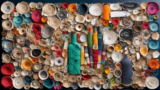 An image of a stunning and innovative upcycled art piece, showcasing a blend of various repurposed materials such as old clothing, bottles, and scraps of paper, transformed into a beautiful and unique piece of eco-friendly art. The artwork should ins
